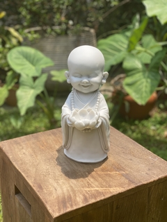 Monge/Buda Lótus - Marmorite (30cm) na internet