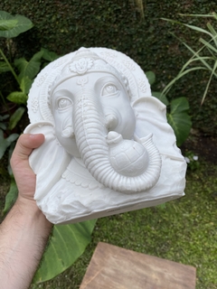 Ganesha 30cm - Fortuna Prosperidade - Marmorite na internet