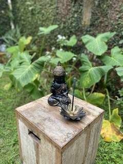 Buda Proteção - Marmorite (27cm) + incensário - comprar online
