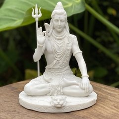 Shiva Meditação - Marmorite (25cm)