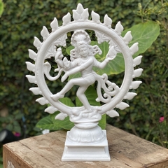 Escultura Shiva Nataraja Meditação - Marmorite (42cm)