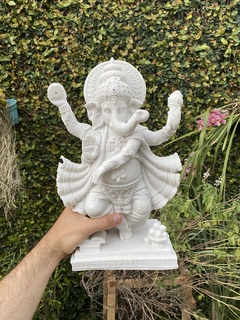 Escultura Ganesha Prosperidade - Marmorite (34cm) na internet