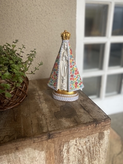 Nossa Senhora Aparecida - Gesso (18cm) - Colors Gesso - comprar online