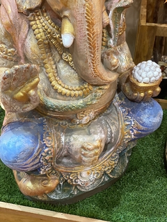 Escultura Hari Ganesh em Cimento Leve - Zenz Arts