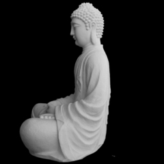 Escultura Buda Sentado Meditando Marmorite 1 metro - comprar online