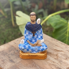Escultura São Francisco de Assis Meditando 19cm