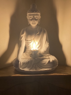Luminária Buda Tibetano Marmorite 50cm (Bi-Volt) na internet