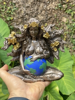 Estátua Deusa Gaia "Mãe-Terra" - Resina (Segunda Linha Bronze) - loja online