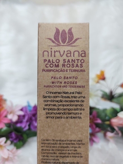 Incenso Palo Santo c/ Rosas - Natural - Nirvana Premium - comprar online