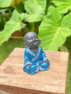 Monge/Buda Gordinho Sorrindo com Covinha -Mamorite (21cm) A na internet