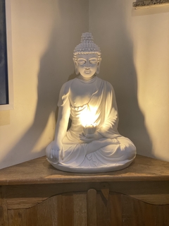 Luminária Buda Tibetano Marmorite 50cm (Bi-Volt) - comprar online