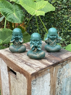 Escultura Budas da Sabedoria - Marmorite (16cm) - comprar online