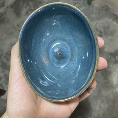 Incensário de Cerâmica Cumbuca Oval - Artesanal - comprar online