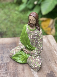 Jesus Meditando Gesso (19cm)(ATÉ 10 ÚTEIS DIAS PARA PRODUZIR) na internet