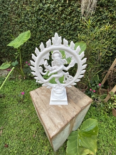 Escultura Shiva Nataraja Meditação - Marmorite (42cm) - comprar online