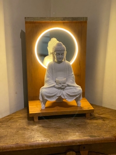 Buda Levitação + Oratório - Marmorite (38cm) - comprar online