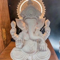 Luminária Ganesha LED - Marmorite (41cm)