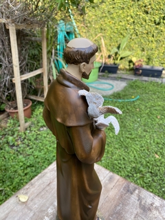 Escultura São Francisco de Assis - Resina (41cm) - Zenz Arts