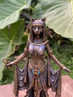 Imagem do Escultura Egípcia - "Deusa Gata - Bastet"  (26cm)