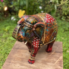 Elefante Indiano Colorido | - comprar online