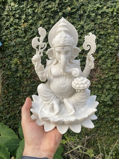 Imagem do Ganesha Prosperidade M - Marmorite (altíssima qualidade)