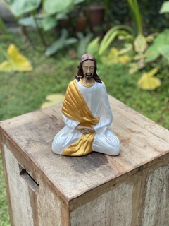Escultura Jesus Meditando Gesso (19cm)(ATÉ 10 ÚTEIS DIAS PARA PRODUZIR) na internet