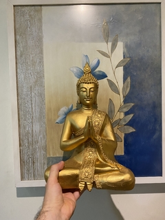 Imagem do Escultura Buda Oração Marmorite (35cm)