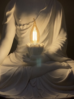 Luminária Buda Tibetano Marmorite 50cm (Bi-Volt) - loja online
