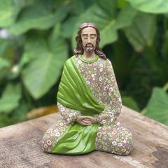 Jesus Meditando Gesso (19cm)(ATÉ 10 ÚTEIS DIAS PARA PRODUZIR)