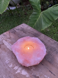 Porta Vela - Quartzo Rosa na internet