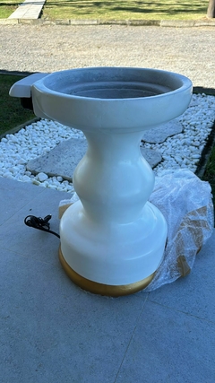 FONTE DA VIDA BUDA + Pedestal em MARMORITE 80cm na internet