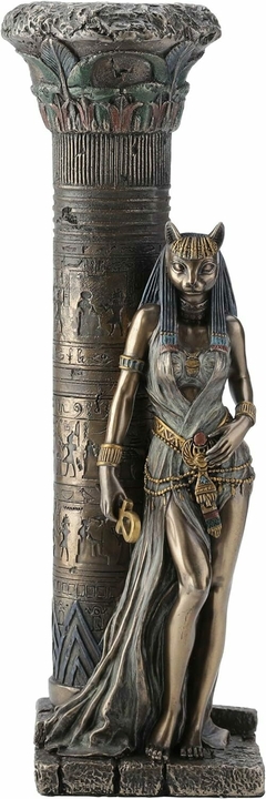 Escultura Egípcia - "Deusa Gata - Bastet" Veronese - Zenz Arts
