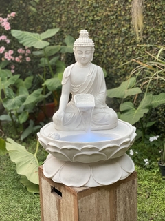 Fonte de Buda Tibetano Marmorite (69cm) (110v ou 220v) - comprar online