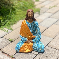 Jesus Meditando Gesso (19cm)(ATÉ 10 ÚTEIS DIAS PARA PRODUZIR)
