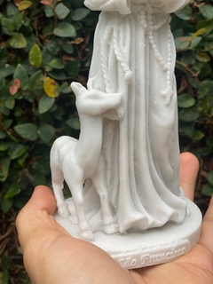 Escultura São Francisco em pé - Marmorite (19cm) - Zenz Arts