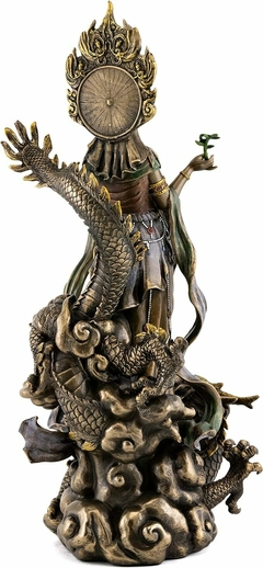 Deusa Kuan Yin Com Dragão Veronese - Zenz Arts