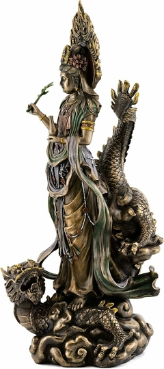 Deusa Kuan Yin Com Dragão Veronese - loja online