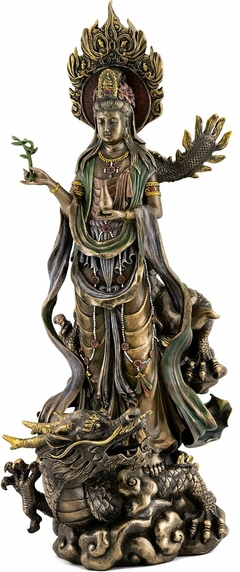 Deusa Kuan Yin Com Dragão Veronese - comprar online