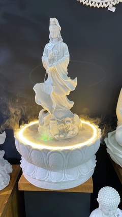 Kuan Yin Fonte de Água - Marmorite (82cm) na internet