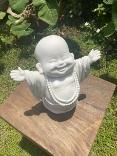 Escultura Monge Hotei Marmorite Gratidão - Marmorite (26.5cm) na internet