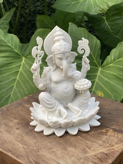 Ganesha Prosperidade M - Marmorite (altíssima qualidade) - Zenz Arts