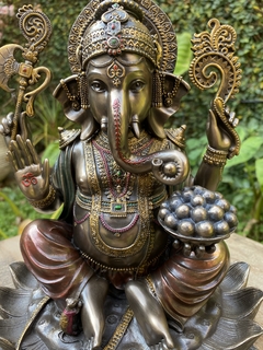 Ganesha Prosperidade M - Resina Maciça (altíssima qualidade) - Zenz Arts