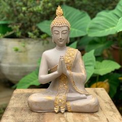 Escultura Buda Thai Marmorite (34cm)