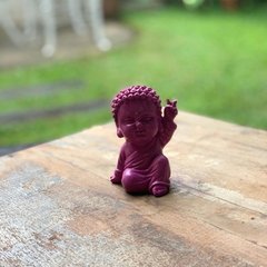 Buda Roxo da Paz - Resina (11cm) - loja online