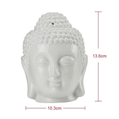 Difusor Rechaud / Aromatizador Buda Cabeça Cerâmica - Óleo Essencial - comprar online