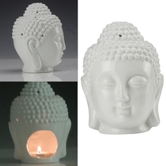Difusor Rechaud / Aromatizador Buda Cabeça Cerâmica - Óleo Essencial na internet