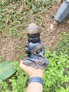 Buda Proteção - Marmorite (27cm) + incensário - Zenz Arts