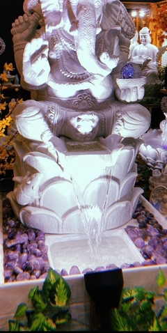 Fonte de Água Hari Ganesh em Marmorite (144cm) - Zenz Arts
