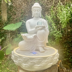 FONTE DA VIDA BUDA EM MARMORITE 80cm