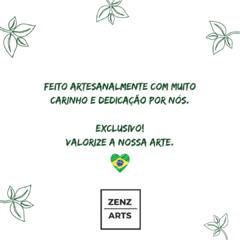 São Francisco de Assis Meditando/Lótus - Gesso (19cm) (7 DIAS PARA PRODUZIR) - Zenz Arts